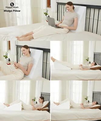 24*24*8/10/12  Gel Memory Foam Wedge Pillow With Washable Cover And Sleep Pillow • $25.99