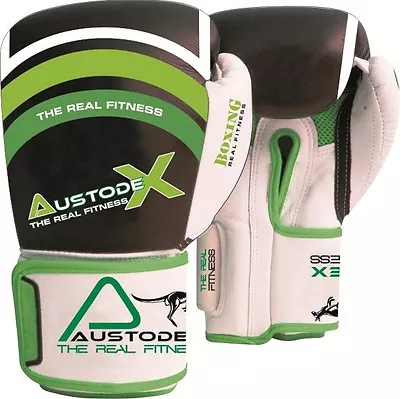 Austodex 8oz-16oz Boxing Sparring Gloves MMA Punch Bag Mitt UFC Fight Training  • $33.29