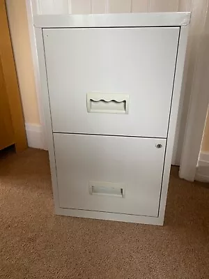 2 Drawer Metal Filing Cabinet Used • £20