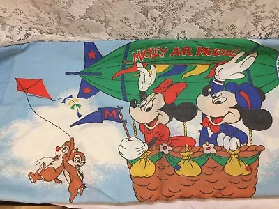 Minnie And Mickey Mouse Mickey Air Mobile Pillow Case Vintage Walt Disney • $4.04