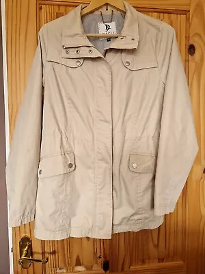 Ladies Lightweight Beige Jacket Size 14 By Dash. • £3.50