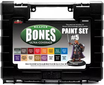 RPR09980 Reaper Master Series Paints Bones Ultra-Coverage Paints: Set #5 • $52.84