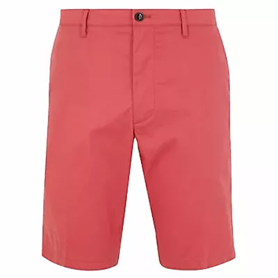 M&S Mens Chino Shorts Casual Soft Cotton Knee Combat Light Weight • £10.95