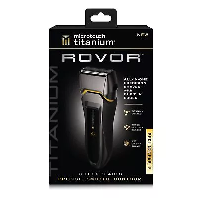 MicroTouch Titanium Rovor All Terrain Electric Shaver Black New Sealed • $19.99