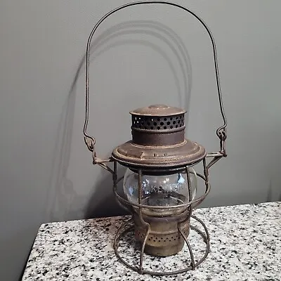Antique MCRR Adams & Westlake Adlake # 200 Kerosene CNX Globe Railroad Lantern • $90