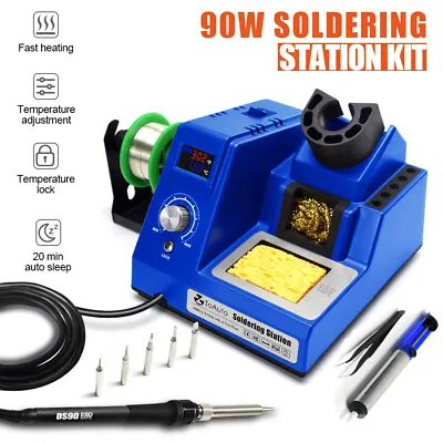 $49.99 • Buy 90W Rework Soldering Station Iron Kit Variable Temperature Welding Repair Tool