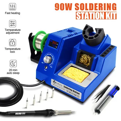 90W Rework Soldering Station Iron Kit Variable Temperature Welding Repair Tool • $49.99