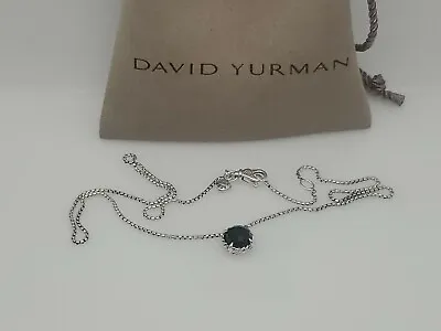 David Yurman Sterling Silver Chatelaine Pendant Necklace With Black Onyx • $148