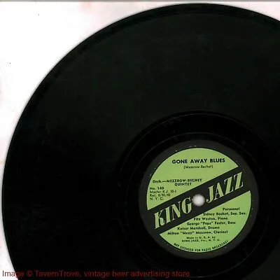 Dixieland 1946 MEZZROW-BECHET QUINTET Gone Away Blues / De Luxe Stomp 78 EX- • $9.84