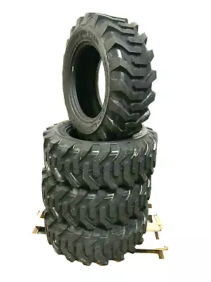 Four 12-16.5 Skid Steer Tires 12 Ply Rating 12X16.5 For Case Caterpillar • $749.99