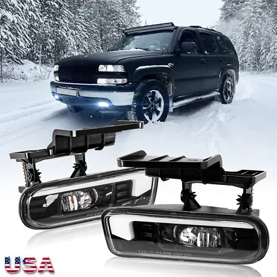 For Chevy Suburban 1500/2500 2000-2006 LED Fog Lights Halo Angel Eyes Projector • $108.99