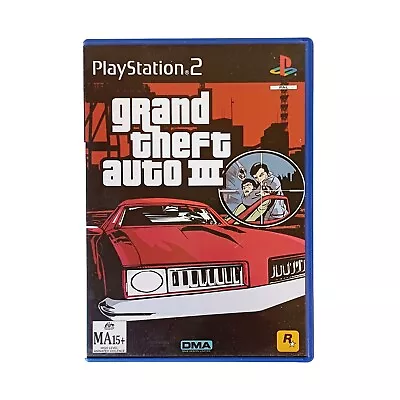 GRAND THEFT AUTO III - PS2 PLAYSTATION 2 GAME - Tested  • $14.99