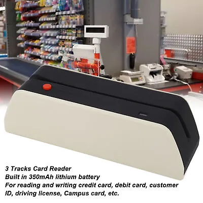 3Tracks Card Reader USB Interface Mini Magnetic Stripe Reader For ID Credit Card • $136.46