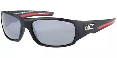 O'Neill Zepol 2.0 Polarized Men's Matte Black/Red Sport Wrap Sunglasses - 127P • $34.99