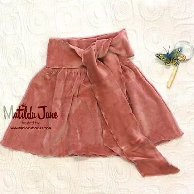 EUC Matilda Jane Westside Sophia Pink Velour Skirt Size 4 4T Free Shipping! • $19.99