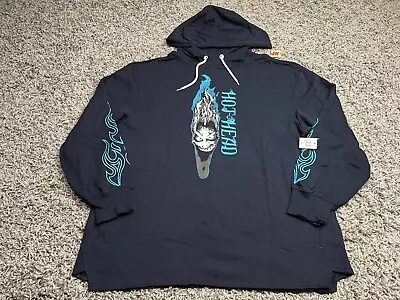 NEW Disney Hoodie Adult Extra Large Blue Hercules Hades Hot Head Pullover Parks • $39.99