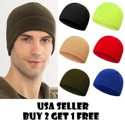 Military Polar Fleece Beanie Watch Skull Cap Cold Weather Warm Winter Hat Ski • $7.79