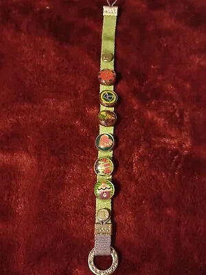 Mogo SNAP Bracelet For Child On Green Purple Fabric Band Includes Snaps • $9.90