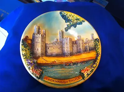 1950S WALL PLAQUE Caernarvon CASTLE PLASTER  Bacci & Bacci Ltd • £4.99