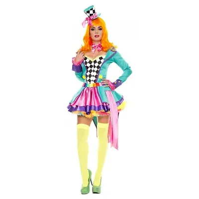 Mad Hatter Costume Female Adult Halloween Fancy Dress • $54.04