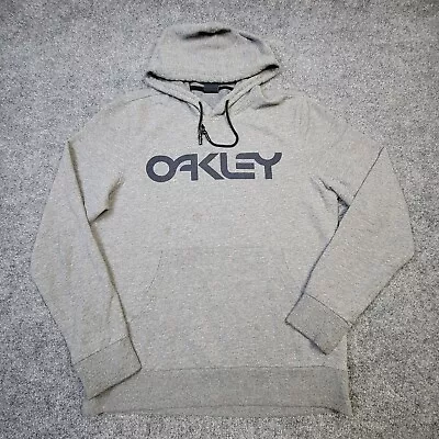 Oakley Mens Hoodie Size Small Gray Pullover Sweatshirt Custom Fit • $13.18