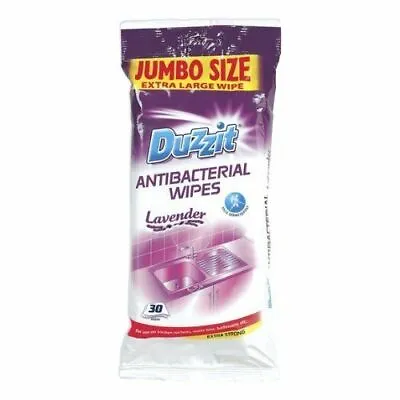 £2.95 • Buy Pack Of 30 Antibacterial Lavender Jumbo Cleaning Wipes Kitchen Anti Bacteria