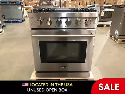 30 In. Gas Range 5 Burners Stainless Steel (OPEN BOX COSMETIC IMPERFECTIONS) • $899.99