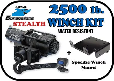 KFI 2500lb STEALTH Winch Mount Kit '07-'14 Yamaha Grizzly 350 400 450 Synthetic • $378.95