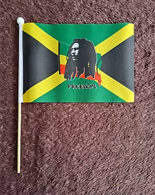 Bob Marley Jamaica Hand Flag - 9  X 6  Civil - LAST FEW • £4.95