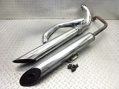 2007 06-16 Kawasaki Vulcan 900 VN900 Custom OEM Exhaust Mufflers Pipes Cans • $103.75