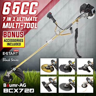 Baumr-AG 65cc Brushcutter Whipper Snipper Trimmer Brush Cutter Multi Pole Tool • $239