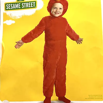 Disguise Sesame Street Elmo Boys Toddler Costume Large (4-6) Jumpsuit Headpiece • $13.49