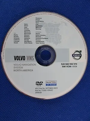 2006 Volvo S40 S60 S80 V50 V70  XC90  NAVIGATION DVD Part No.30775820 0622 OEM🟠 • $67.85