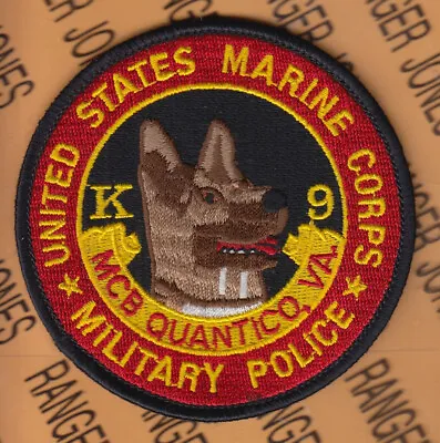 USMC Marine Corps Military Police MP K-9 MCB Quantico ~3.75  Patch M/e • $6