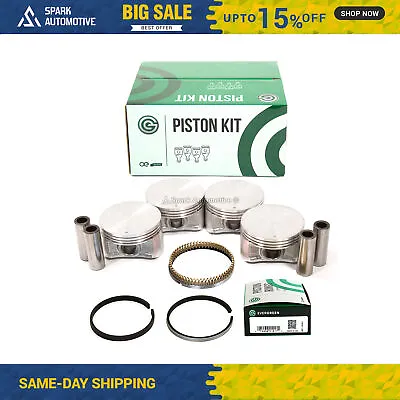 Pistons W/ Rings Fit Mitsubishi Eclipse Outlander 2.4L 4G64 • $99.95