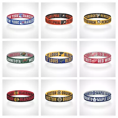 Reversible NHL Teams Bracelet Elastic Stretch Bracelet NHL Wristband • $12