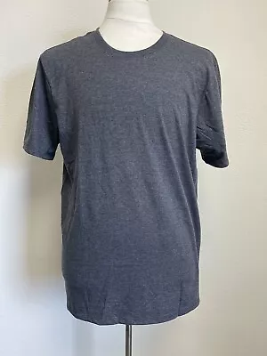 Hurley Solid Graphite Grey Short Sleeve Crew Neck Cotton Blend Blank T-Shirt L • $5.99