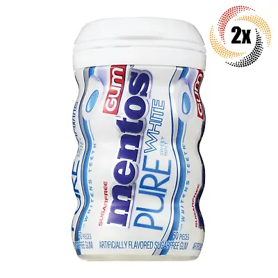 2x Bottles Mentos Pure Fresh Sweet Mint Xylitol Chewing Gum | 50 Pieces Each • $16.58