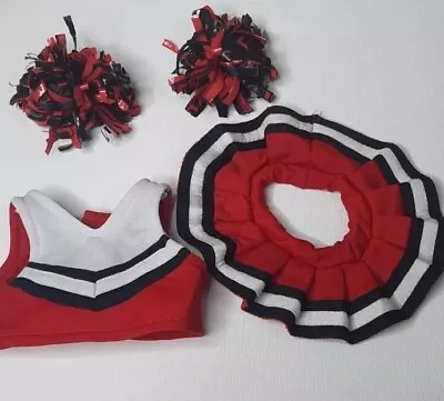 Plush Cheerleader Outfit  UGA Bulldogs Colors Fits Webkinz  • $10