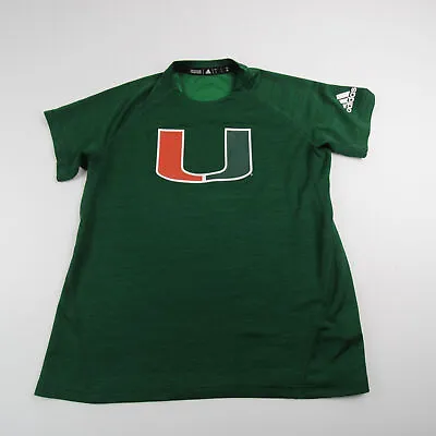 Miami Hurricanes Adidas Short Sleeve Shirt Women's Dark Green Used • $7