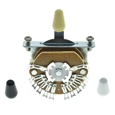 Guitar 5-Way Super Switch Pickup Selector Switch For Strat/Tele With 3 Tips • $17.46