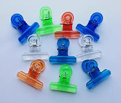 £1.99 • Buy Multicoloured Pastic Binder Clips  Office Home School Stationery Document