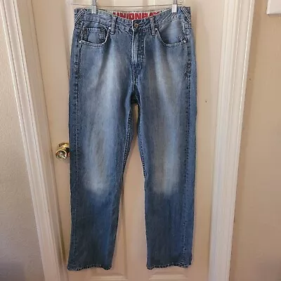 UnionBay Jeans Mens Sz 32 Straight Blue Medium Wash Faded #595 • $12