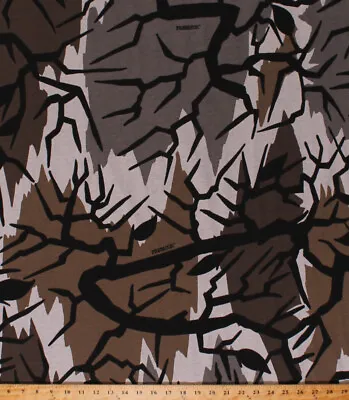 60  Predator Modern Camouflage Branches Cotton Knit Fabric Print By Yard A508.03 • $6.97