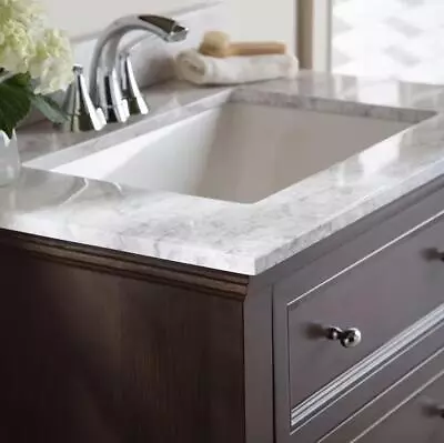 Home Decorators 31W X 22D Cultured Marble White Rectangular Sink Vanity Top ONLY • $229.99