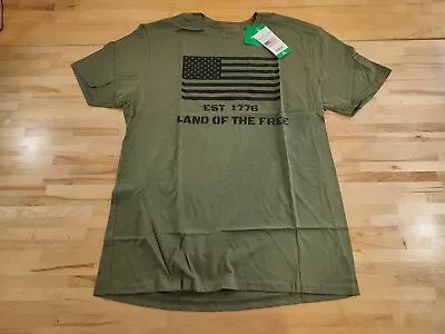 Men's General Standard Made In The USA Cotton Short Sleeve T-Shirt Green XL • $10.49