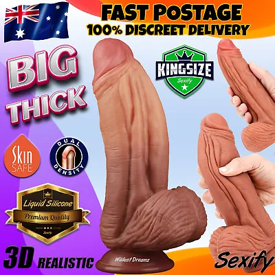XXXL BIG Dildo Dong Realistic Fat Massive Thick Extra Large HUGE Anal Sex Toy • $59.95