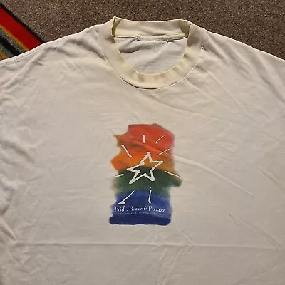 Vintage 90s Pride Adult Large Houston Lesbian & Gay Community Center Tee • $20