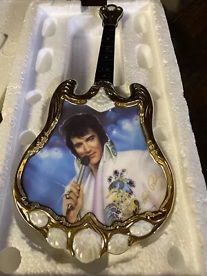 Elvis Presley Entertainer Of The Century Guitar Shape Collector Plate A 9640 • $45