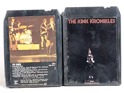 KINKS - Kronikles Greatest Hits  Lot Of 2 1972 US 8-TR Tapes EX   2-Play • $24.95